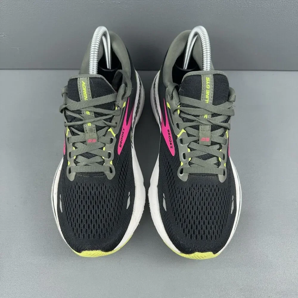 Brooks Adrenaline GTS 23 1203811D037 Black Running Shoes Sneakers Womens 7.5 B